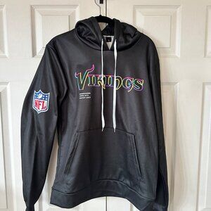 Women's Nike Viking 2025 Crucial Catch Sideline Dri-Fit Hoodie Size Small